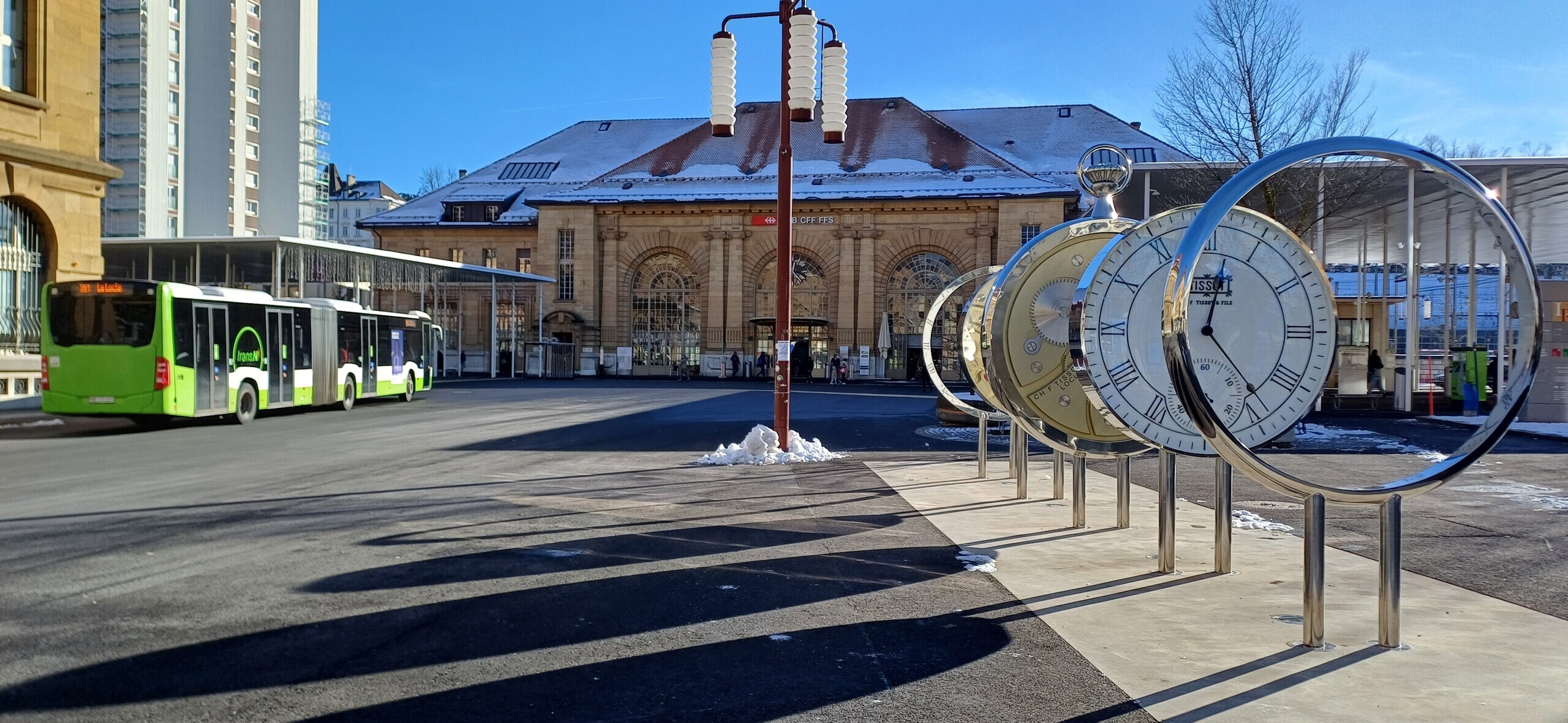 Gare La Chaux-de-Fonds - hiver