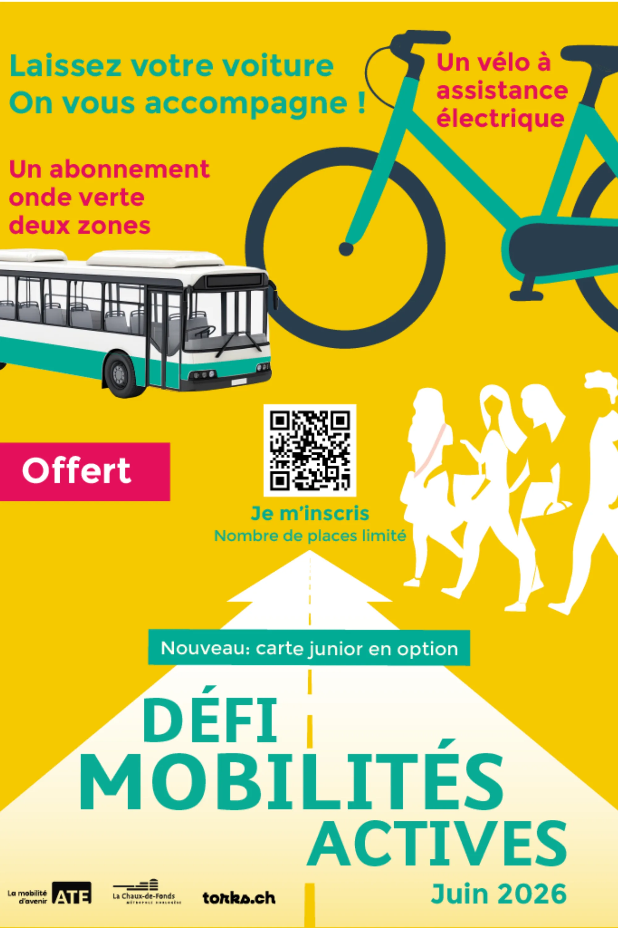 Défi Mobilités Actives: un mois sans voiture à La Chaux-de-Fonds.