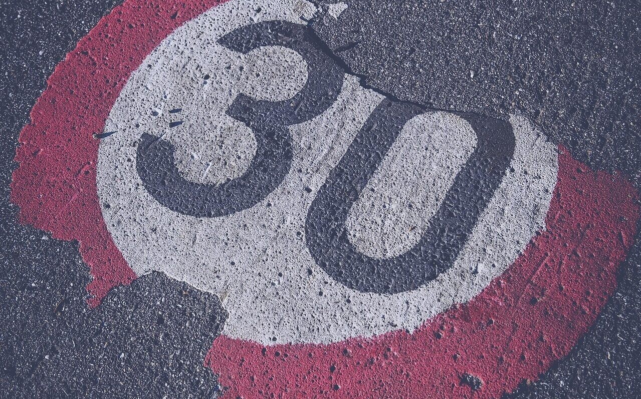 30 km/h sur route