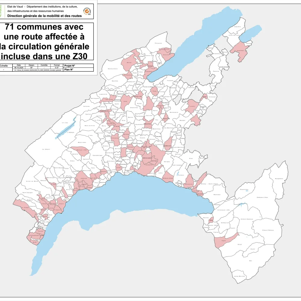 30 kmh octobre 2025 vaud carte route affectee circulation generale