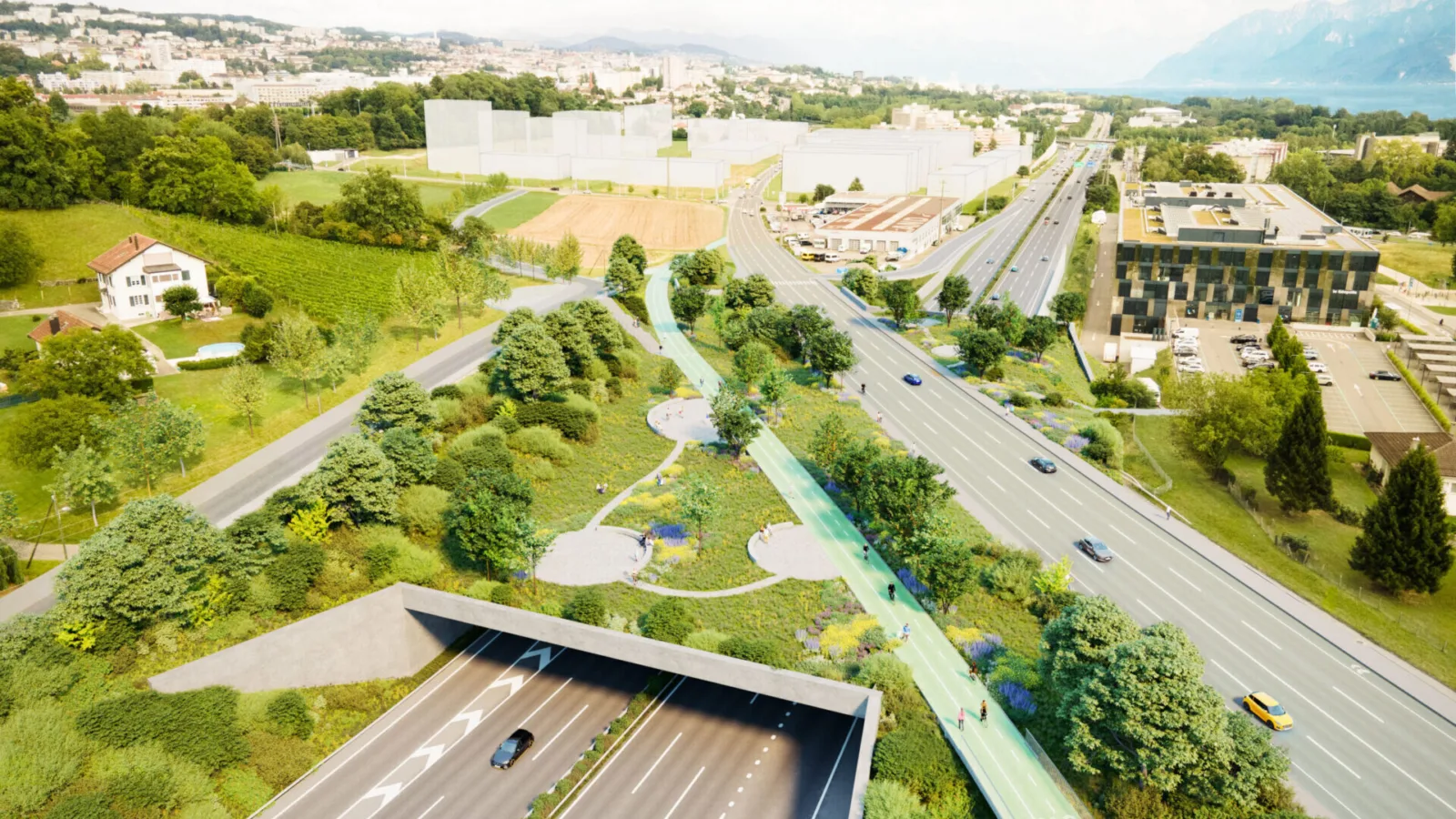 Projet de couverture de la jonction de Chavannes