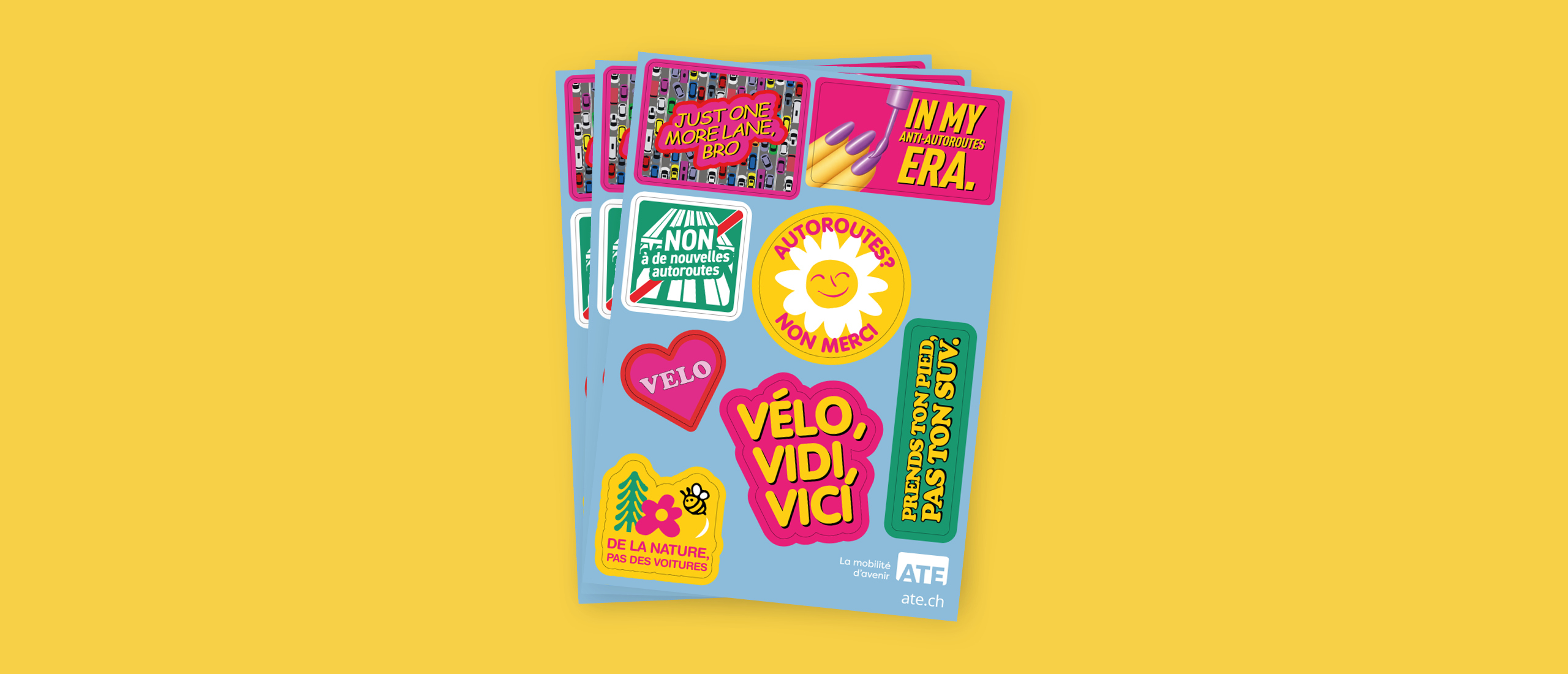 Stickerbogen Web FR