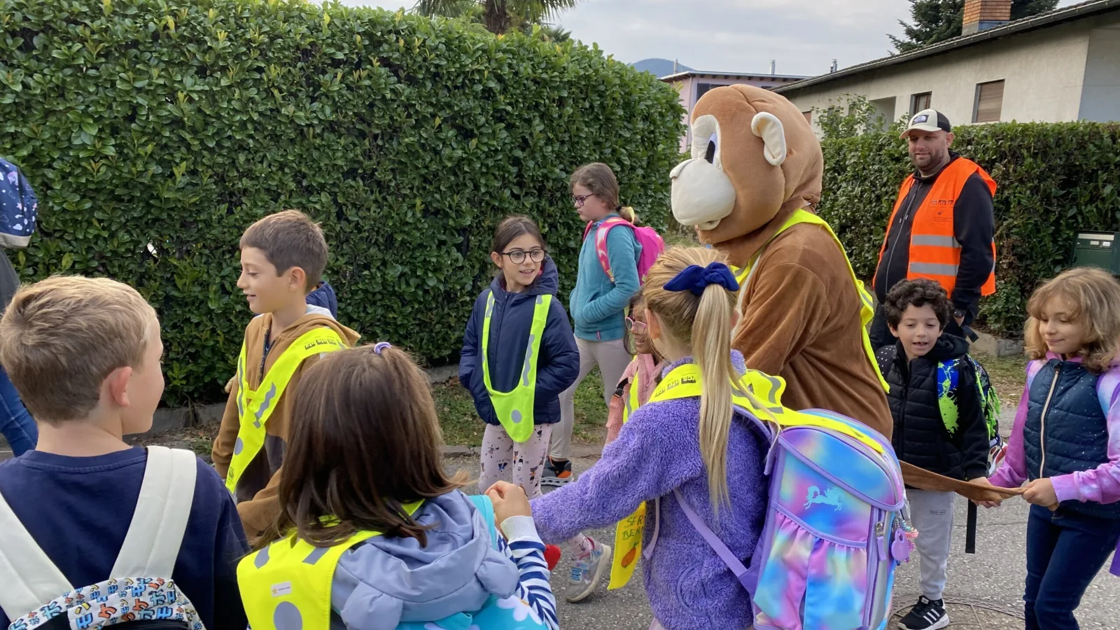 Journée internationale à pied à l'école Caslano Tessin