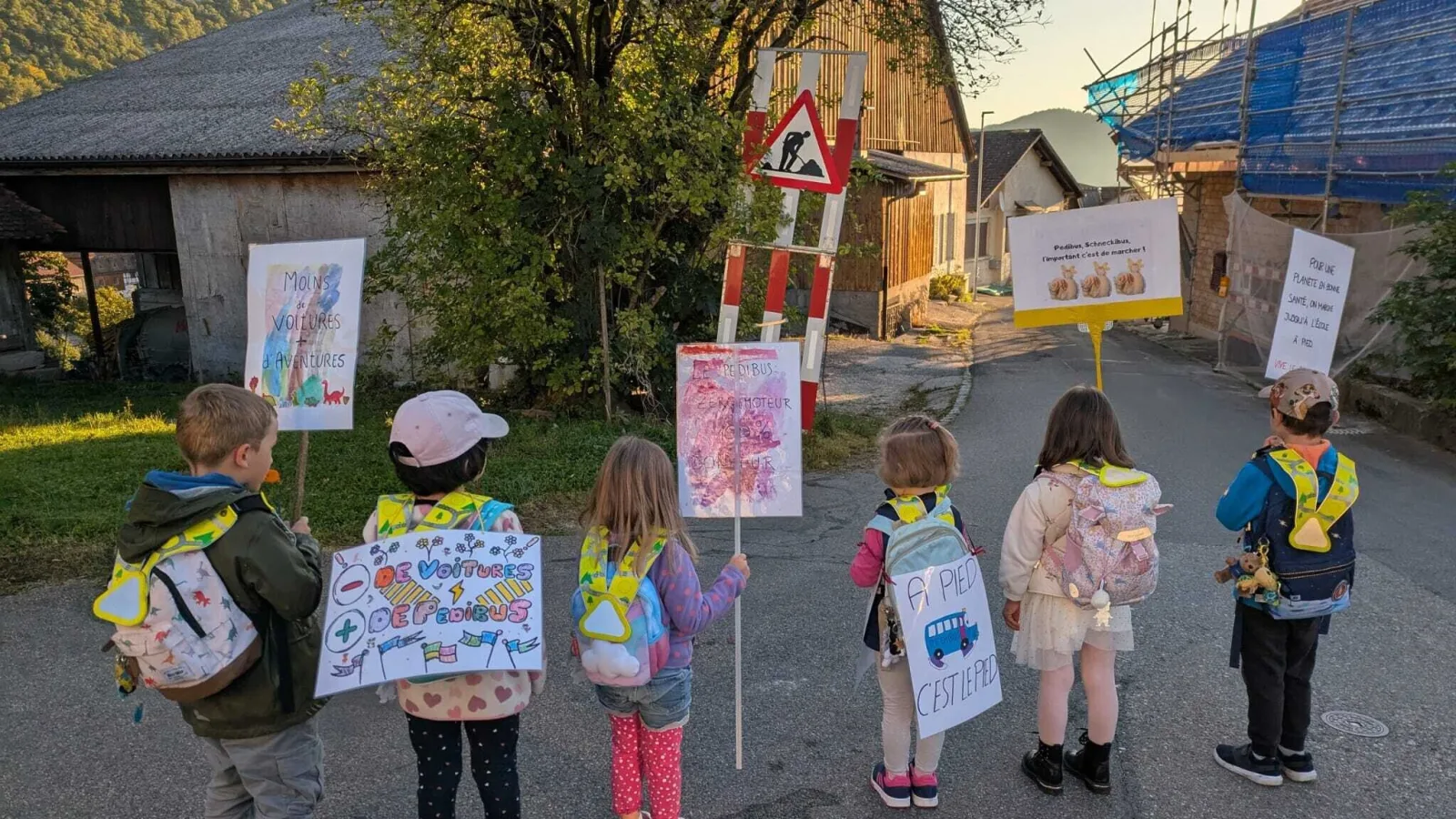 Journée internationale à pied à l'école Orvin