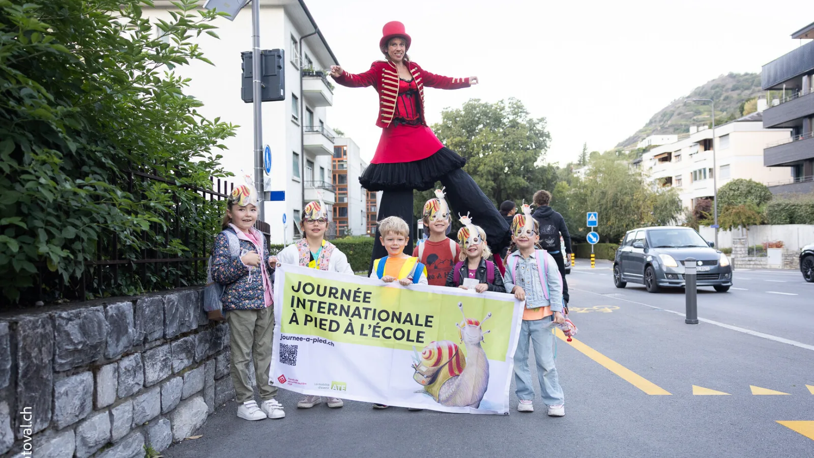 Journée internationale à pied à l'école Sion
