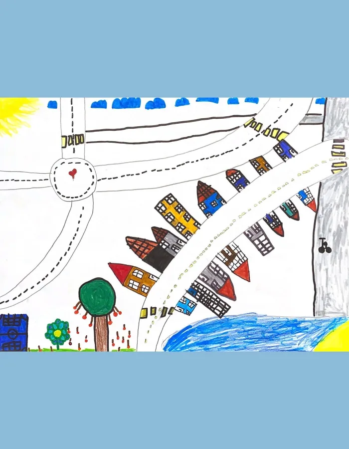 Teo Ignjatovic concours de dessin walk to school