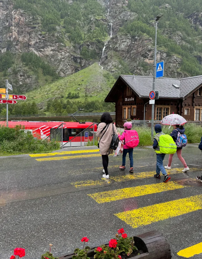 ATE Pedibus Chemin de l'école Peditrain Valais