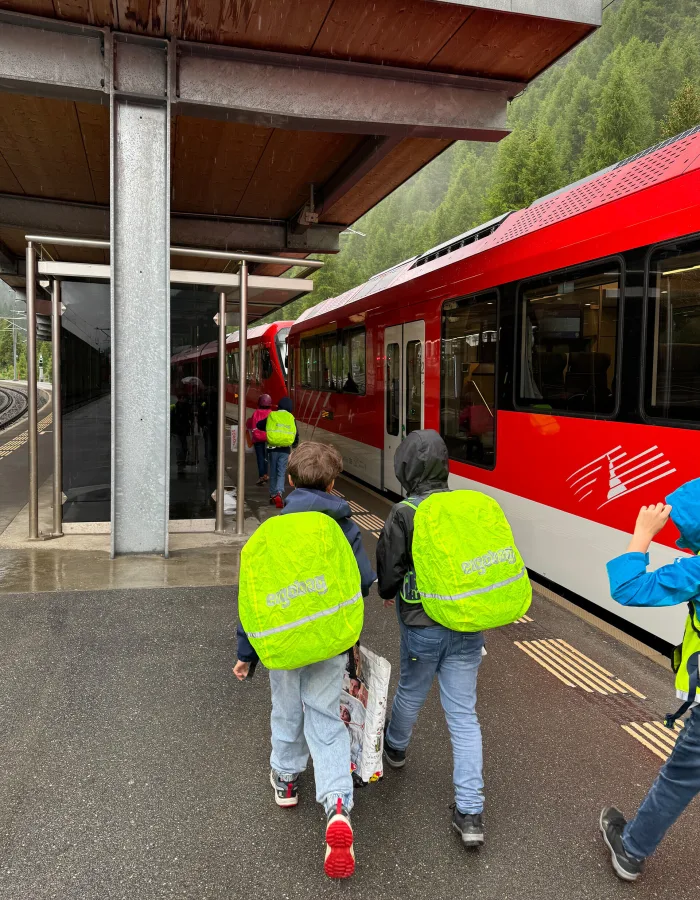 ATE Pedibus Chemin de l'école Peditrain Valais