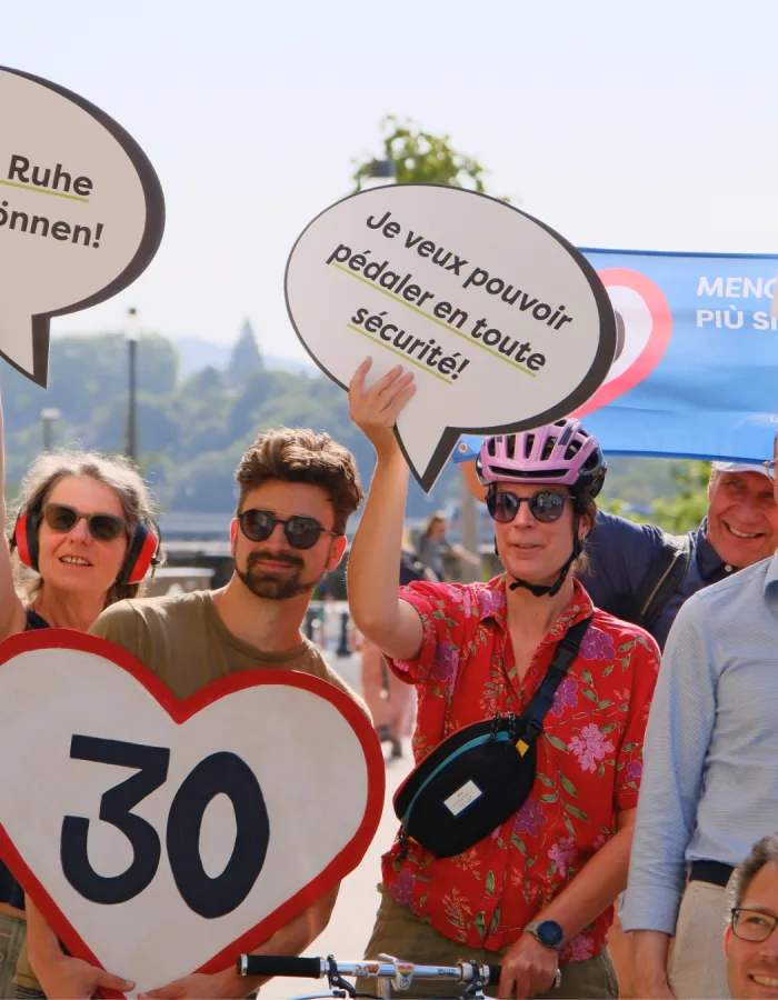 Remise de la pétition 30km/h