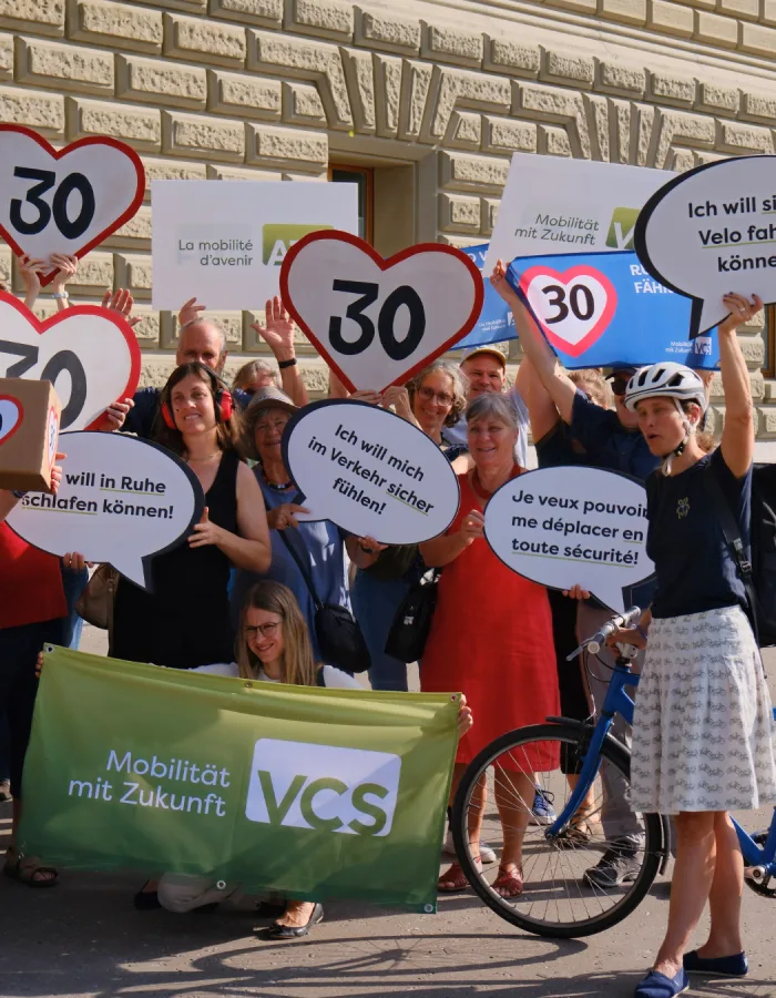 Remise de la pétition 30km/h