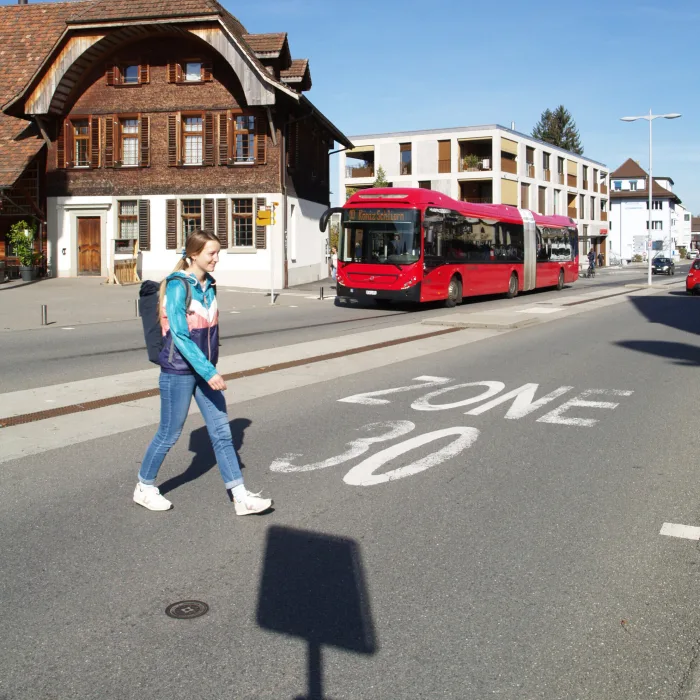 zone 30km/h Sécurité routière  Qualité de vie transport public