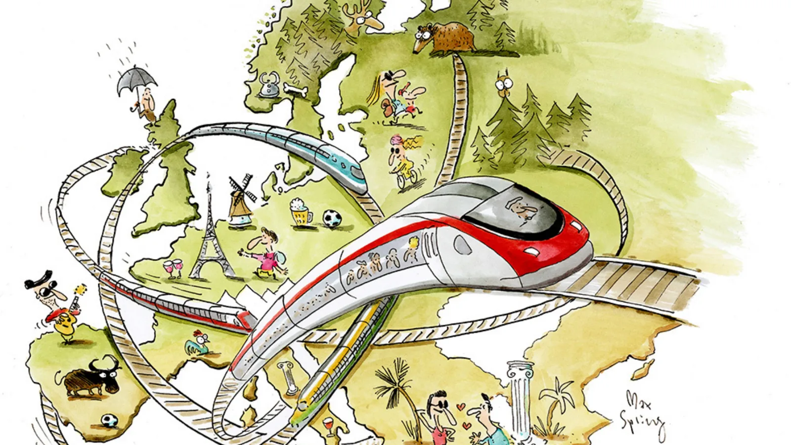 Europe en train
