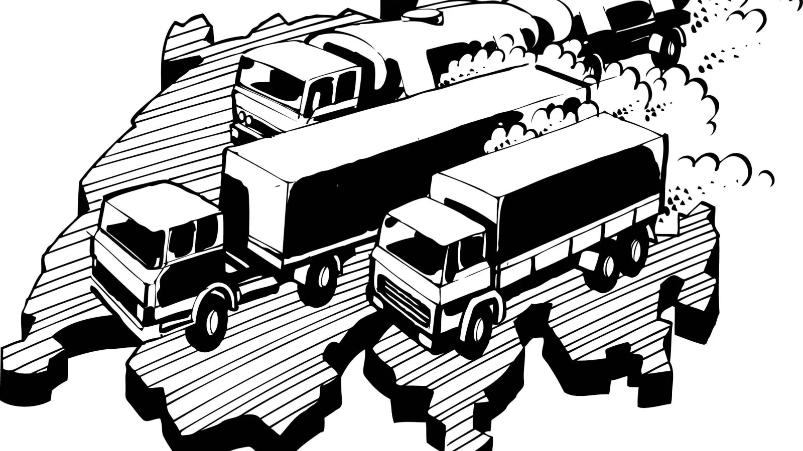 1981 Schwerverkehrsabgabe Illustration