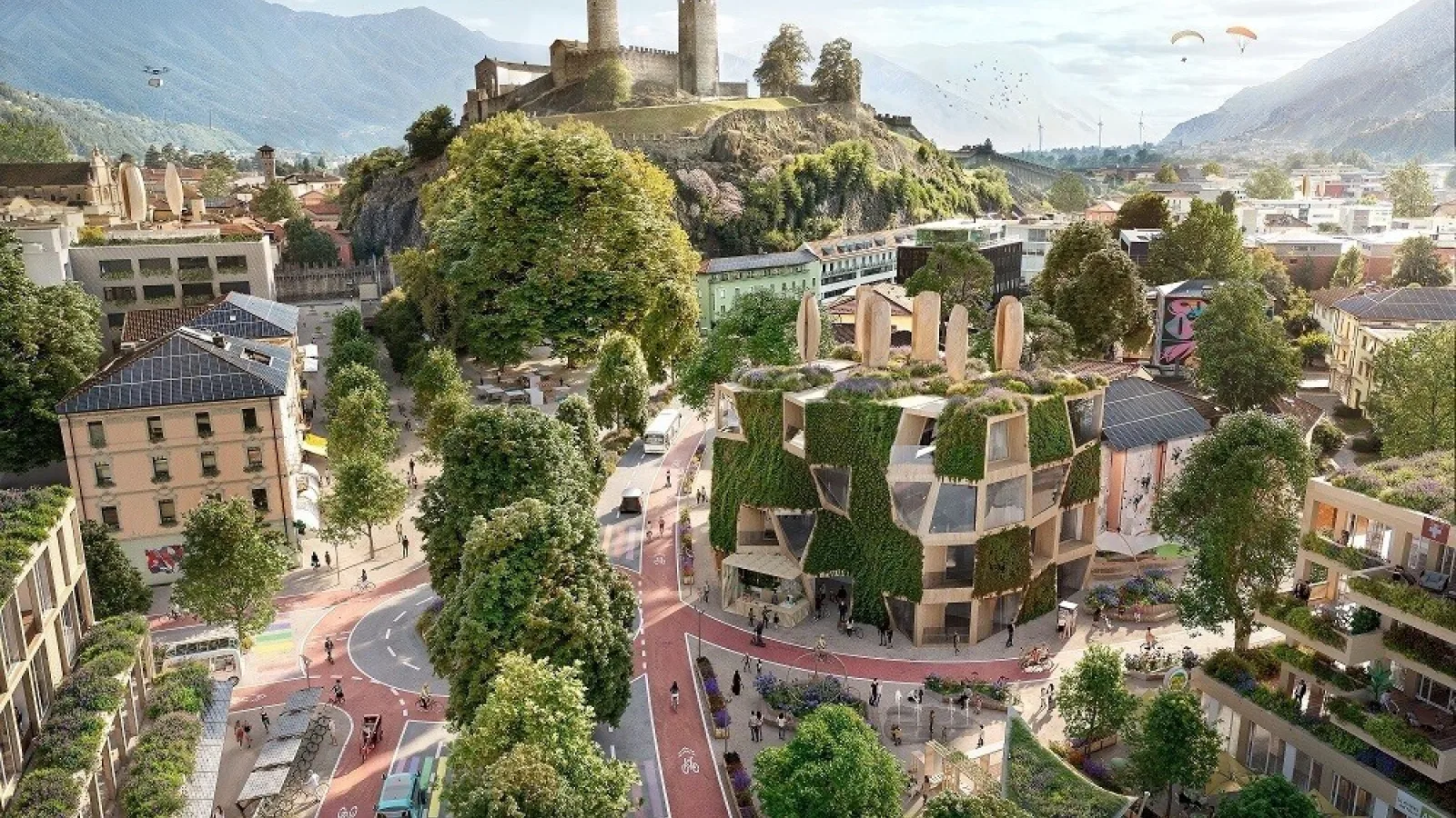 Tessin Bellinzone Habitats 2045 utopies réelles ATE